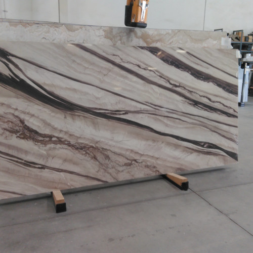Revera 63" x 126" - 2 cm Polished Bookmatched Quartz Slab in Calacatta Ghiandia
