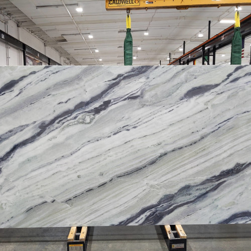 Revera 63" x 126" - 2 cm Polished Bookmatched Quartz Slab in Saggio Bello