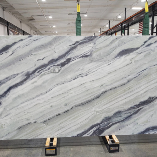 Revera 63" x 126" - 2 cm Polished Bookmatched Quartz Slab in Saggio Bello