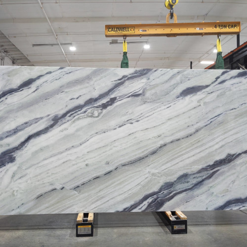 Revera 63" x 126" - 2 cm Polished Bookmatched Quartz Slab in Saggio Bello