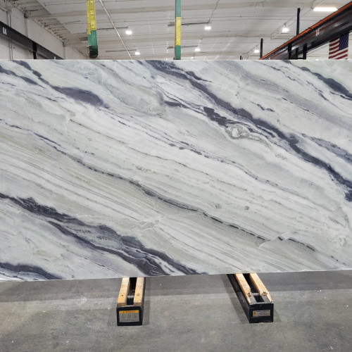 Revera 63" x 126" - 2 cm Polished Bookmatched Quartz Slab in Saggio Bello