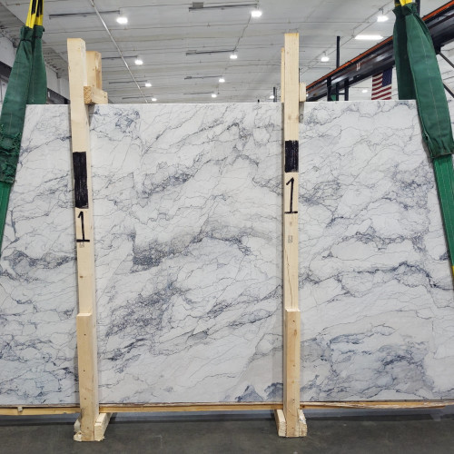 Camouflage White 2cm Honed Marble