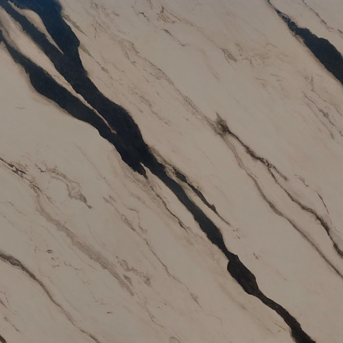 Magnifica Encore 63" x 126" - 12mm Satin Bookmatched Porcelain Slab in Panda Luxury