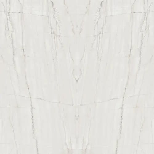 Magnifica Encore 63" x 126" - 12mm Satin 3D Bookmatched Porcelain Slab in Mont Blanc Luxury