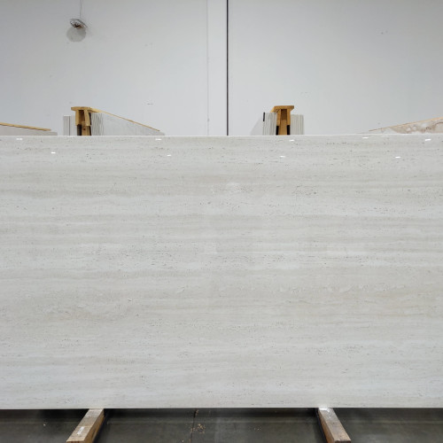 Magnifica Encore 63" x 126" - 12mm Polished Porcelain Slab in Ivory Travertine