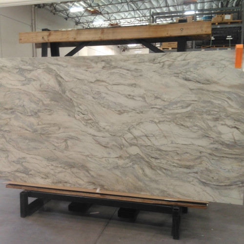 Magnifica Encore 63" x 126" - 12mm Satin Bookmatched Porcelain Slab in Fusion Luxury