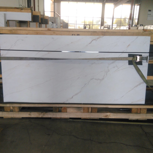 Magnifica Fusion 40 5/8" x 86" (6mm) Honed Porcelain Shower Panels in Calacatta Oro