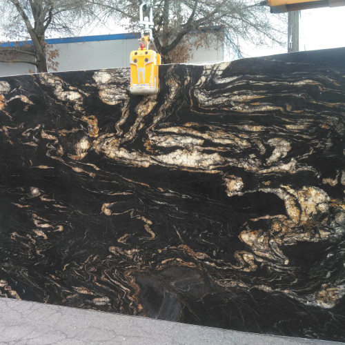 Titanium Gold 3cm Leathered Granite