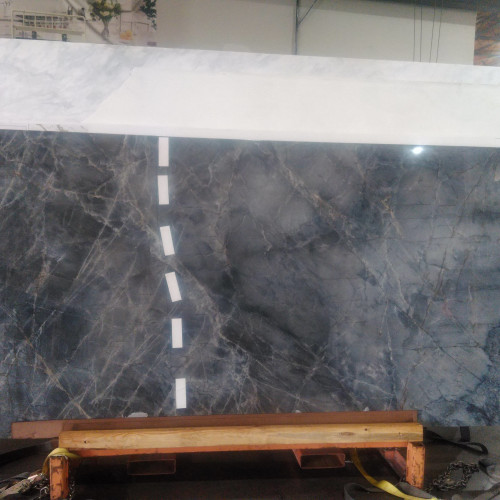 Magnifica Encore 60" x 126" - 12mm Polished Bookmatched Porcelain Slab in Brilho Azul