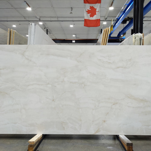Magnifica Encore 60" x 126" - 12mm Satin Crystal Onyx Porcelain Slab Bookmatch