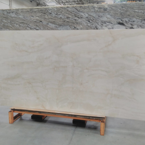 Magnifica Encore 60" x 126" - 12mm Satin Crystal Onyx Porcelain Slab Bookmatch