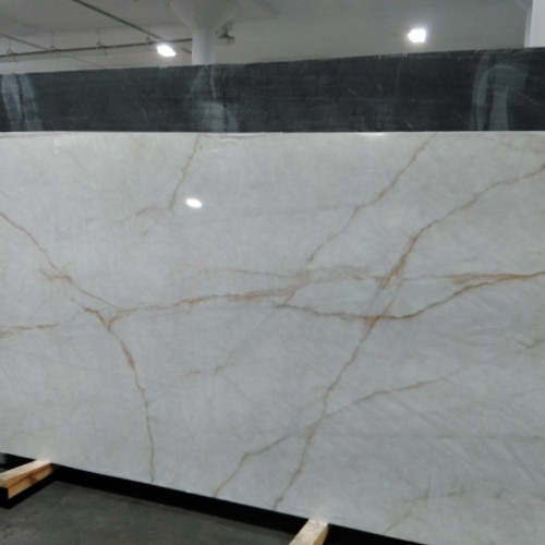 Nouvel Lustral Crystal Bookmatched Polished Mineral Surface 3cm