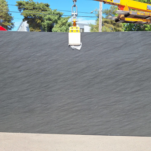 Black Vermont Leathered Granite Slab in 3cm