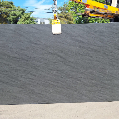 Black Vermont Leathered Granite Slab in 3cm