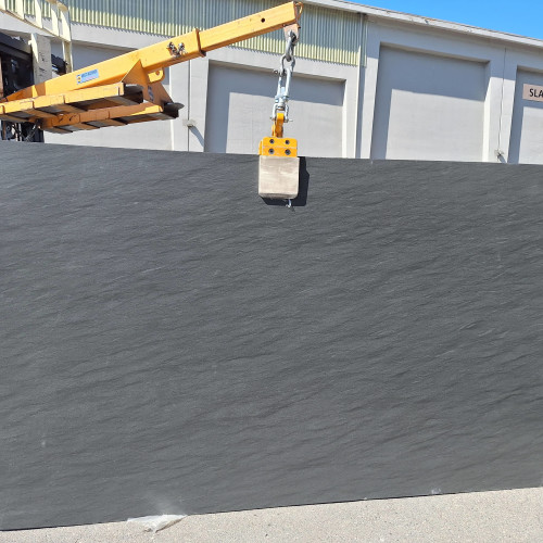 Black Vermont Leathered Granite Slab in 3cm