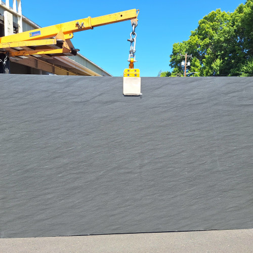 Black Vermont Leathered Granite Slab in 3cm