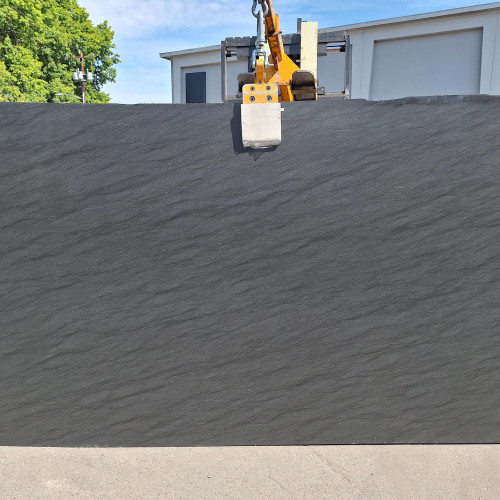 Black Vermont Leathered Granite Slab in 3cm