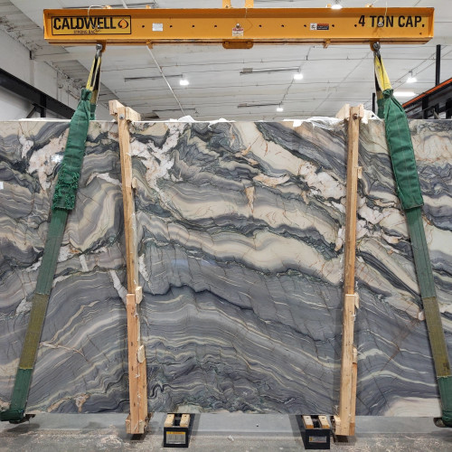 Explosion Blue Polished Quartzite in 2cm