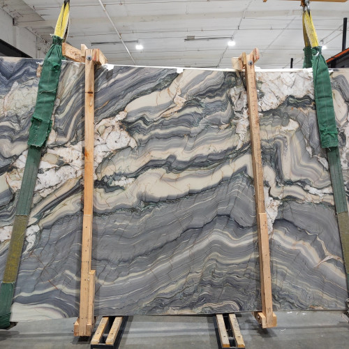 Explosion Blue Polished Quartzite in 2cm