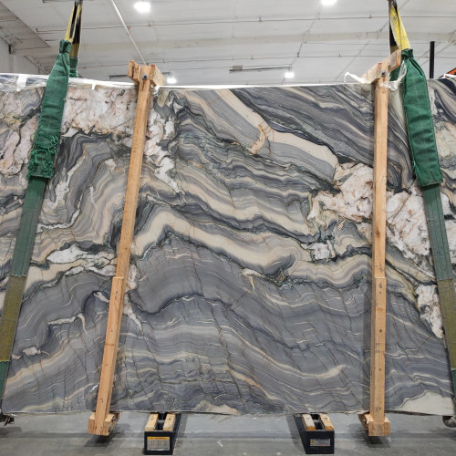 Explosion Blue Polished Quartzite in 2cm