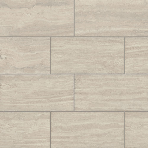 Tivoli 12" x 24" Natural Matte Porcelain Field Tile in Crema