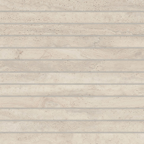 Tivoli 1" x 12" Natural Matte Porcelain Mosaic Tile in Crema