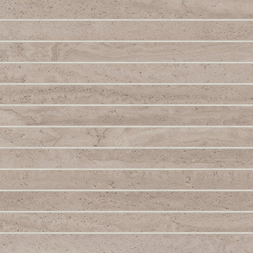 Tivoli 1" x 12" Natural Matte Porcelain Mosaic Tile in Terra