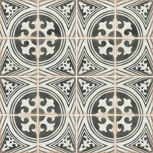 Casablanca 5" x 5" Porcelain Deco Matte Tile in Fida