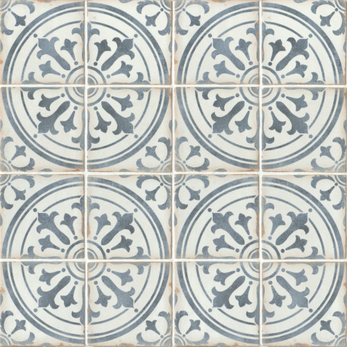 Casablanca 5" x 5" Porcelain Deco Matte Tile in Ziane