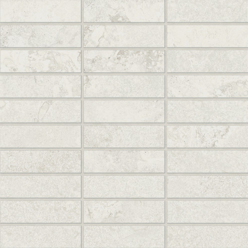 Lunaris Ivory 1x4 Porcelain Mesh Mosaic Matte