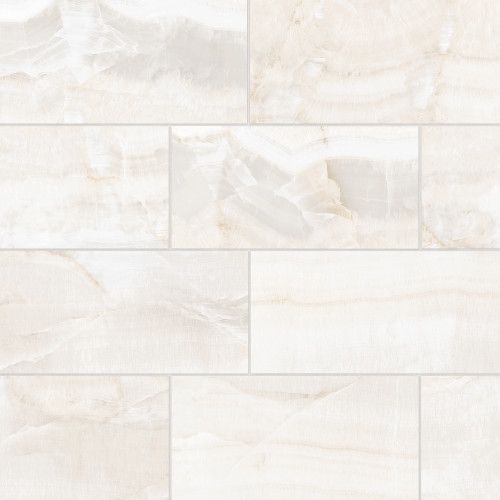Magnifica Era 12" x 24" - 8mm Polished Porcelain Tile in Crystal Onyx 