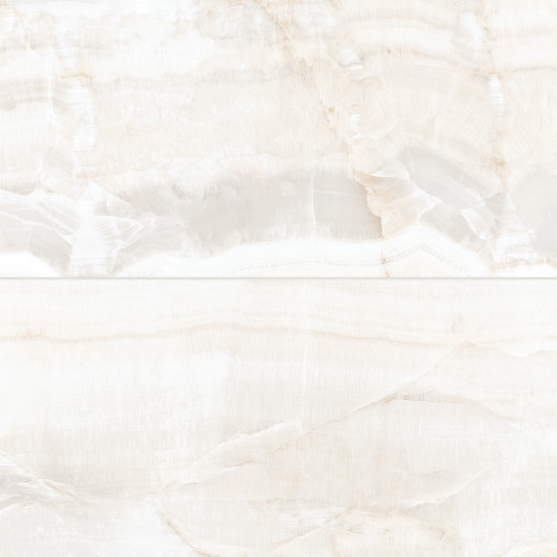 Magnifica Era 24" x 48" - 8mm Honed Porcelain Tile in Crystal Onyx