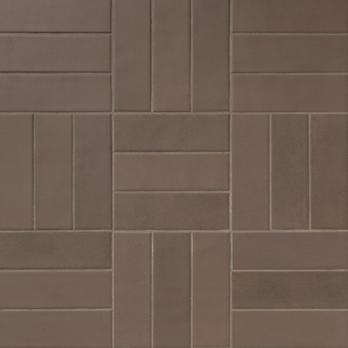 Hikari 2" x 8" Matte Porcelain Field Tile in Brown