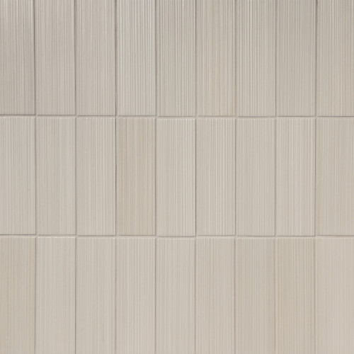 Hikari 2" x 8" Matte Porcelain Deco Pattern Field Tile in Fawn
