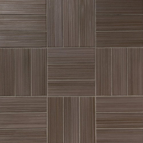 Hikari Brown 2x8 Porcelain Deco Pattern Wall- Matte