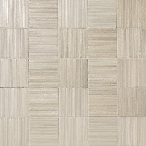 Hikari 4" x 4" Matte Porcelain Deco Pattern Field Tile in Fawn
