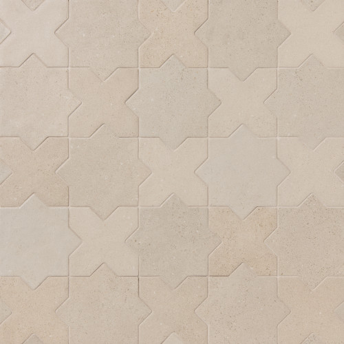 Hikari 5" x 5" Cross Matte Porcelain Field Tile in Fawn