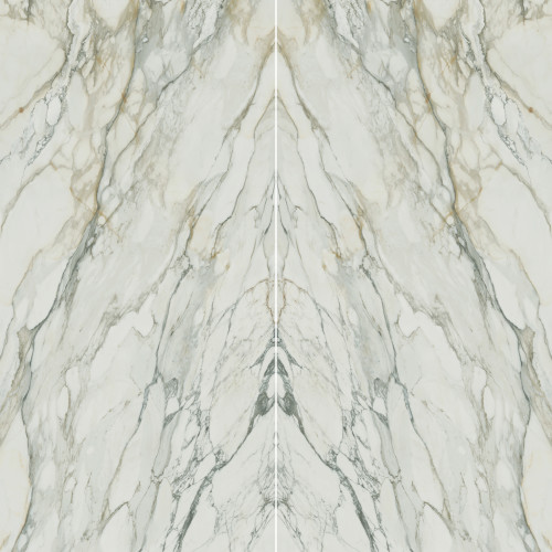 Magnifica Signature 64" x 127" - 12mm Polished Bookmatched Porcelain Slab in Calacatta Vagli