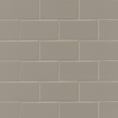 Traditions 3" x 6" Matte Ceramic Tile in Taupe