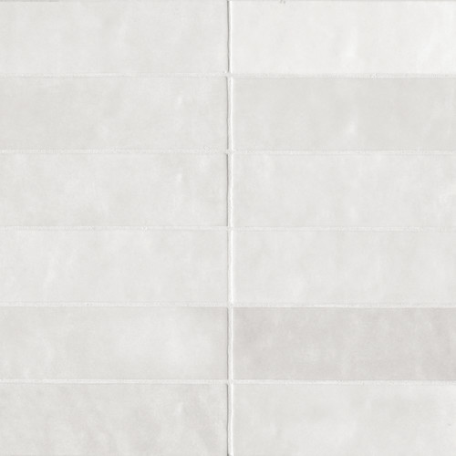 Cloé 2.5" x 8" Glossy Ceramic Tile in White