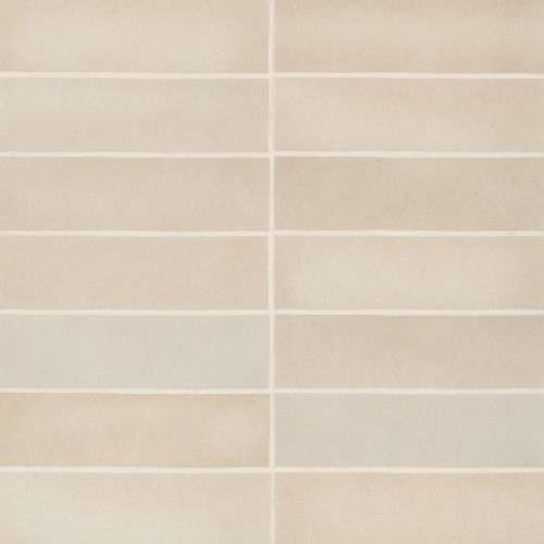 Makoto 2.5" x 10" Matte Ceramic Wall Tile in Tatami Beige