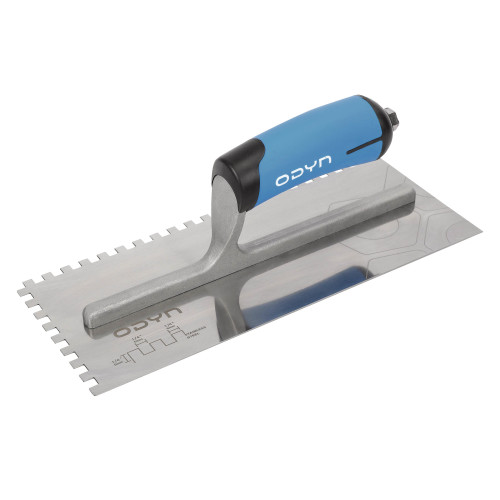 Odyn 11 in. x 1/4 in. x 1/4 in. Square-Notch Stainless Steel Trowel