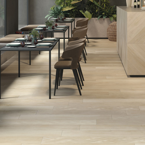 Antique 24" x 24" Wood Look Matte Porcelain Tile in Clay alt image