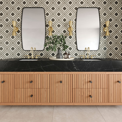 Magnifica Encore 60" x 126" - 12mm Honed Porcelain Slab in Nero Marquina alt image