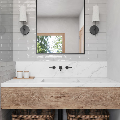 Clara 2.75" x 11" Glossy Porcelain Tile in Ivory alt image