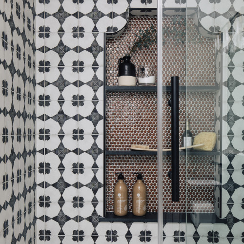 360 3/4" x 3/4" Penny Round Glossy Mosaic in Cardinal alt image