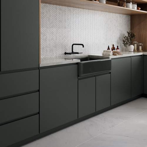 Magnifica 24" x 48" - 8mm Polished Porcelain Tile in Luxe White alt image