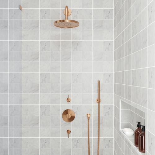 Monet 4" x 4" Honed Marble Decorative Tile in White Carrara alt image