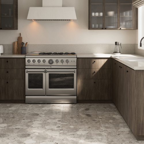 Nouvel Limestone Cinza Super Jumbo Polished Mineral Surface 2cm alt image
