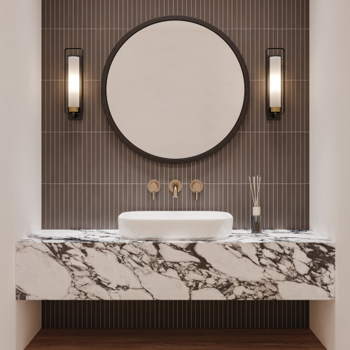 Materika 32" x 32" Matte Porcelain Floor and Wall Tile in Sand alt image